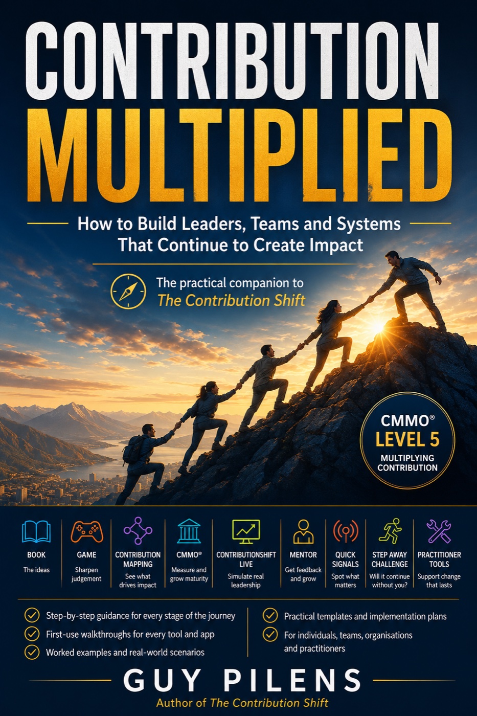 Contribution Multiplied book cover by Guy Pilens