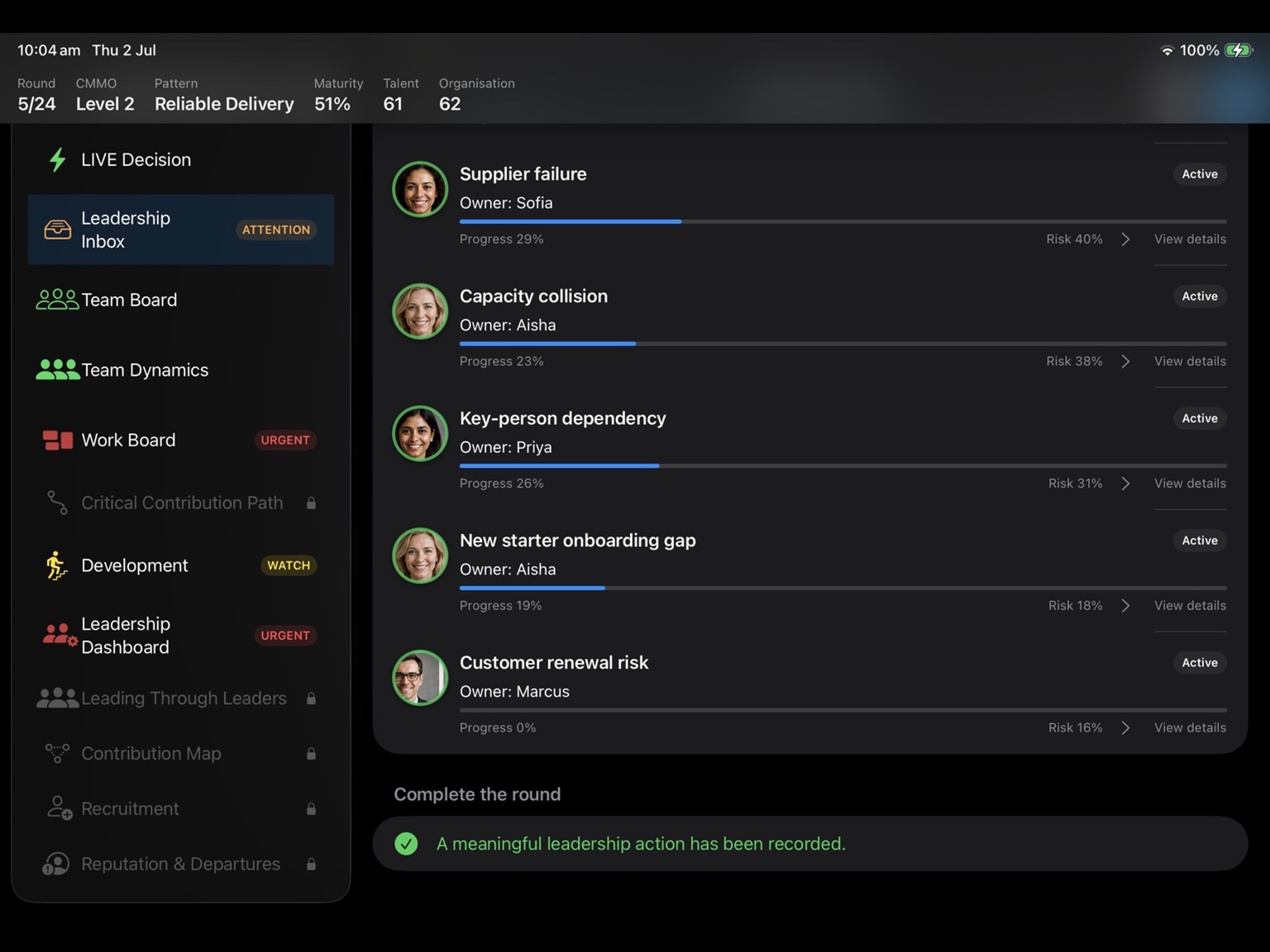 ContributionShift Live launch screen